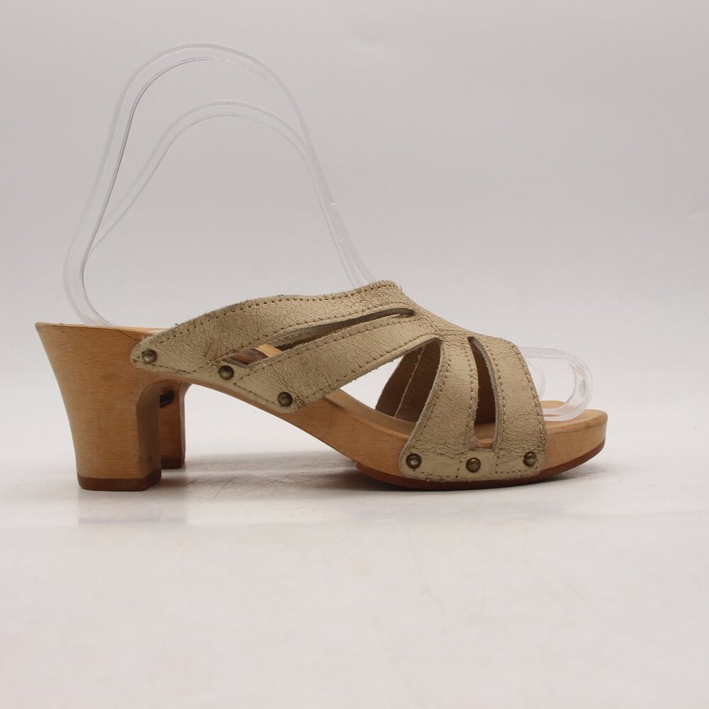Scholls With Original Scholl Footbed Women's EU 35 Heeled Brown Casual Sandals
